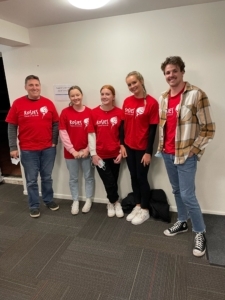 Mt Alvernia College team at the Rosies hub after another successful outreach